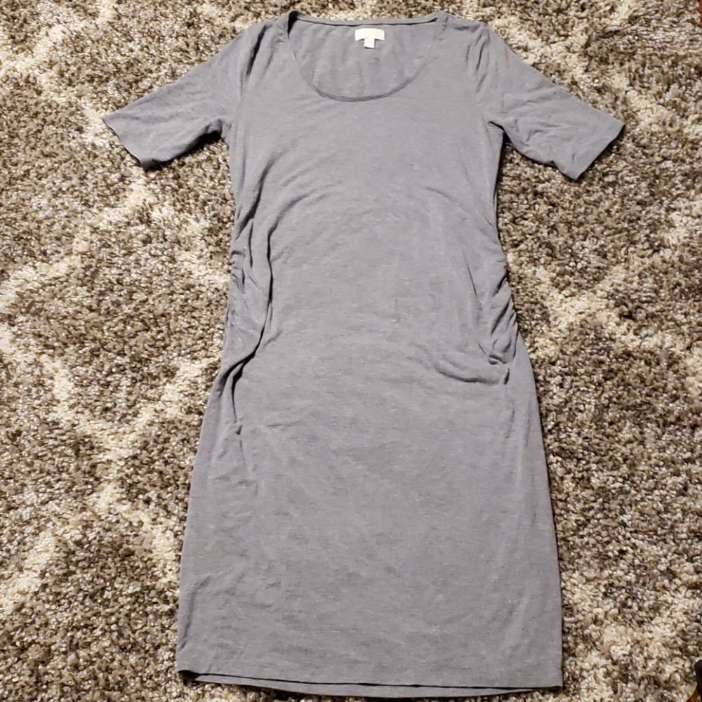 Gray Maternity Dress